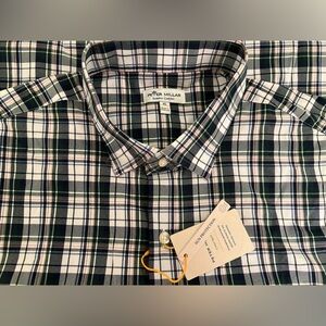 Peter Millar men’s plaid button down shirt. Size XL.